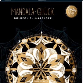 Goldfolien-Malblock Mandala-Glück